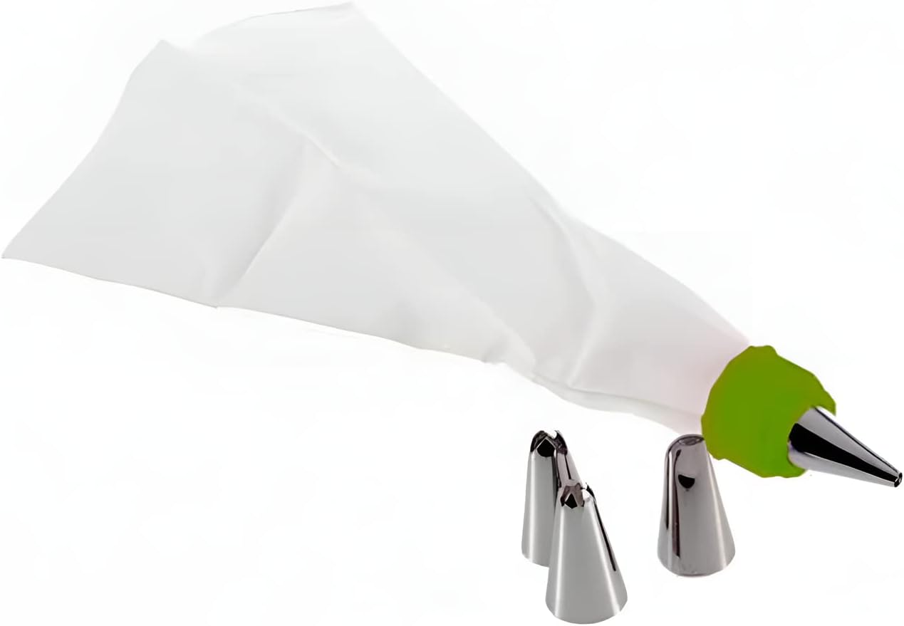 Oblivion Cake Decorating Nozzle with Piping Bag Stainless Steel Piping Cream Frosting Nozzles