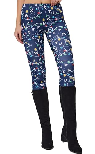 Image of sissycos Women's 80s Leggings Neon Artistic Splash Printed Buttery Soft Stretchy Pants
