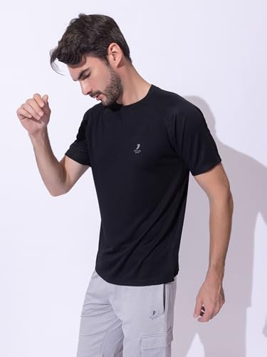 Image of Men's DRI FIT Sports Tshirt /SWEATPROOF /Anti Microbial /Extra Stretch /for Pickleball, Gym, Training, Badminton, Cricket, Tennis, Yoga, Golf (All Sports) All Colours & Sizes, Full & Half Sleeves