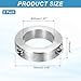 MECCANIXITY Shaft Collar 50mm Bore Double Split 304 Stainless Steel Clamping Shaft Collars for Industrial Automation Conveyor Belt Systems