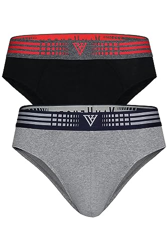 Image of Van Heusen Men Anti Bacterial Briefs - 100% Combed Cotton - Pack of 2 - Colour Fresh, Moisture Wicking