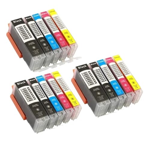 Cartouche PGI-850 CLI-851 compatible Canon MG7580 IP7280 lot de 15