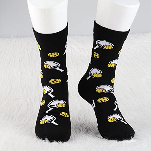 MBMSO 2 Pairs I'd Rather Be Playing Pickleball Socks - Novelty Gifts for Pickleball Lovers and Players4