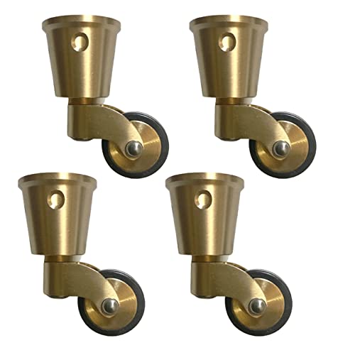 Roulette en laiton massif antique raccord tasse pour fauteuil et lit rétro