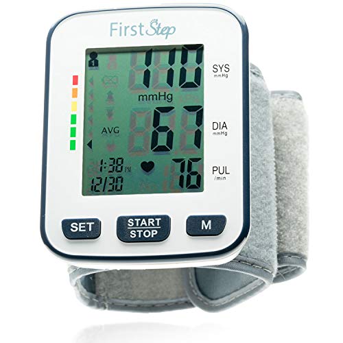 First Step For Wellness-Wrist Blood Pressure Monitor-bp, Heart Rate, Digital, Automatic, Portable, Home