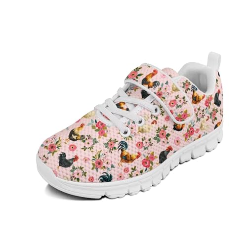 Rooster Kids Sneakers Boys Breathable Tennis Shoes Non Slip Girls Barefoot Shoes for Outdoor Activitie