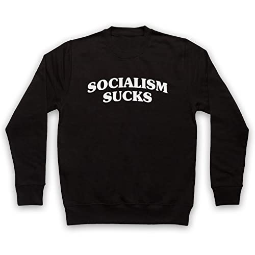 Sweat-shirt adulte Socialism Sucks coupe classique en coton et polyester