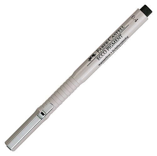 Faber-Castell Ecco Pigment Fibre Tip Pen, 0.4Mm, Black #TOP2