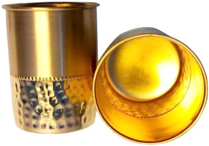 Pure Copper Tumblers for Storing and Drinking Water for Ayurvedic Ayurveda Health Benefits | Copper Water Drinking Glass | 350 ml (11.8 fl. oz. (2) - Image 8