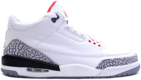 Amazon.com: Air Jordan 3 Retro (blanco/Fire red-cement gris) tamaño 8.5 :  Ropa, Zapatos y Joyería