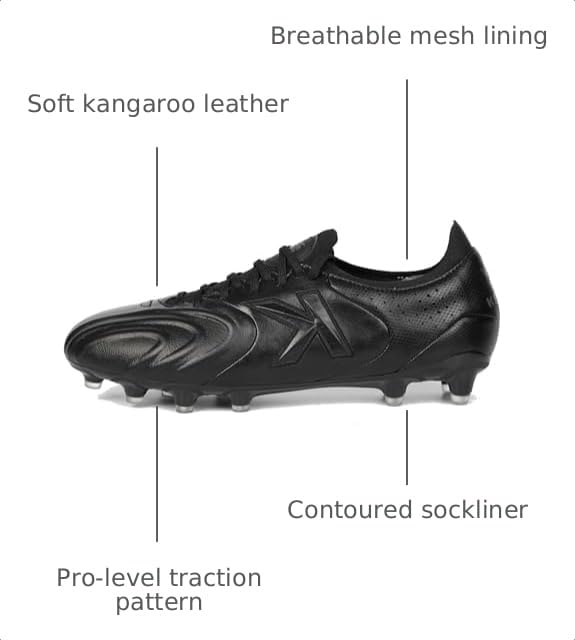 Image of KELME Kangaroo Leather Soccer Cleats - FG Pro K-Leather Soccer Shoes - Outdoor Indoor Football Boots Mens Adult Sizes
