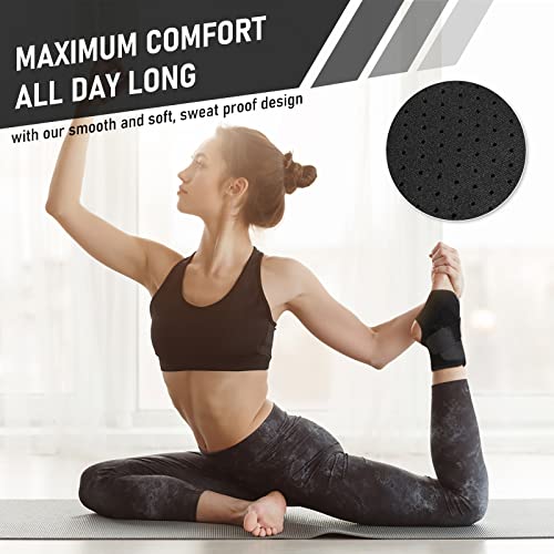 Ankle Support Brace Adjustable Ankle Brace Wrap Strap For Achilles Tendonitis Support Ligament Damage Sports Protect Plantar Fasciitis Support Injury Recovery One Size For Men Women #TOP3