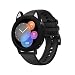 Produktbild kwmobile Schutzhülle kompatibel mit Huawei Watch GT3 42mm Hülle - Silikon Bumper Rahmen mit Cat Ears - Case ohne Display Schutz - Schwarz Rosa