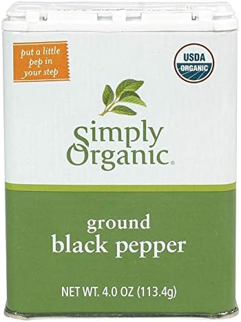 Simply Organic Black Pepper, Certified Organic | 4 oz