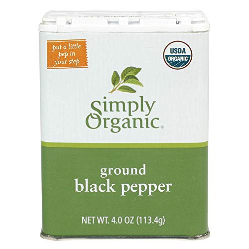 Simply Organic Black Pepper, Certified Organic | 4 oz
