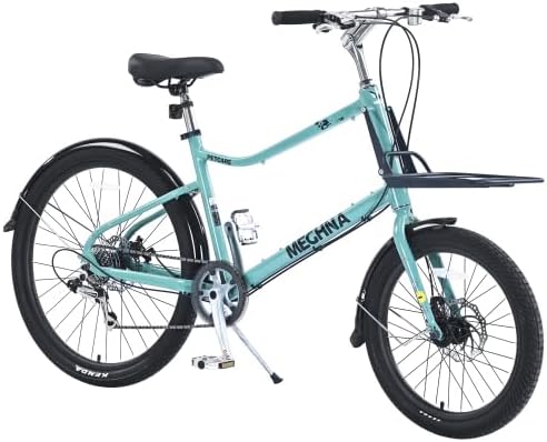 7 Speed, Aluminum Alloy Frame, Multiple Colors 26 Inch Bike,Cargo Bike for Women and Men