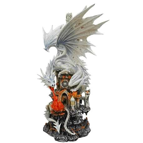 Statuette dragon géant Majestic de 62cm pour collectionneurs de fantasy