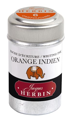 J. Herbin Ink Cartridges Orange Indien