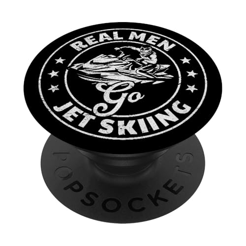 Los hombres de verdad van a moto acuática - Jetski Rider Water Sports Jetskiing PopSockets PopGrip Adhesivo