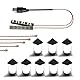 14 1x1 Punkt Baustein LED DIY Garten Rasenleuchten, Stadt Straßenbeleuchtung (USB betrieben), kompatibel mit Mainstream Baustein Marken
