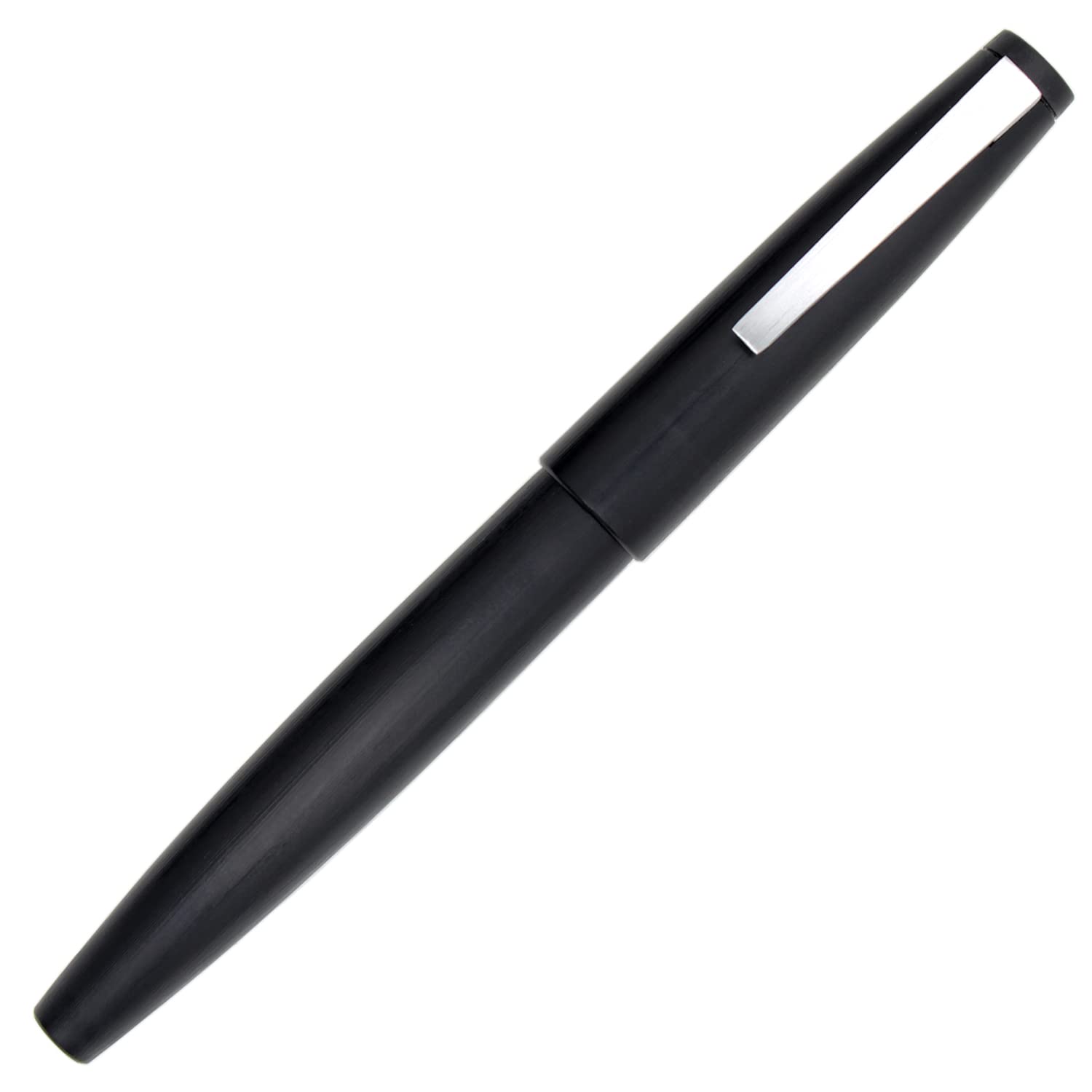 Gullor Matte Black Fountain Pen (JH18), Classic Design with Converter and Pen Box, 0.3mm Nib, Silver Clip - Image 3
