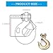 2Pack Clevis Slip Hook, 3/8 Inch Clevis Safety Hook with Safety Latch, Heavy Duty Forged G70 Chain Hook for Truck Trailer Winch Transport Tow Chain Hook,18,000 Lbs Capacity