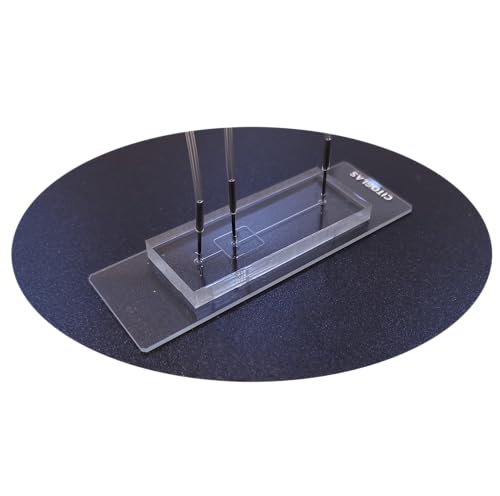 1PC microfluidic PDMS chip su8 Lithography Mold Filter Glass deep Silicon Etching Glass Gold Plated ito Electrode (PDMS chip)