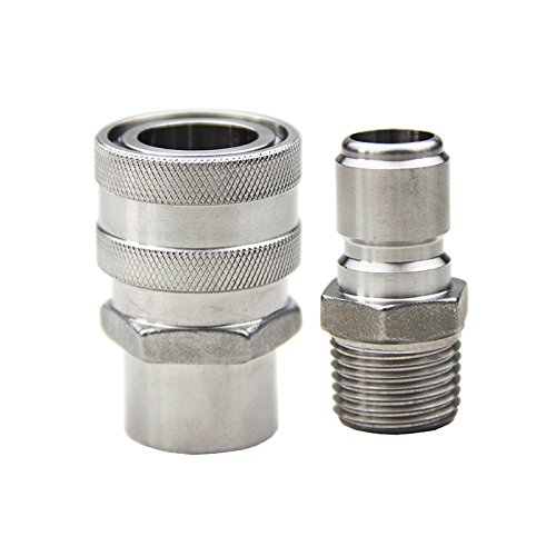304 Stainless Steel Quick Disconnect 1/2 Set Home Brew Fitting Connector Homebrewing