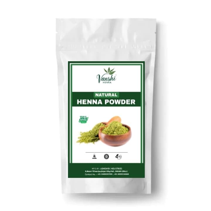 Vanshi100% Pure Henna Powder for Hair Colour (Mehandi) | for Hair, Hands & Feet (100g)-image-7