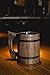 Old Style Viking Beer Tankard - Wooden Handmade Retro Brown Cup, Oak Beer Tankard - Eco Friendly Beer Mug for Men, Great Gift Idea