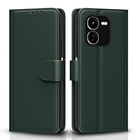 Pikkme IQOO Z9x 5G Flip Cover Leather Finish | Inside TPU with