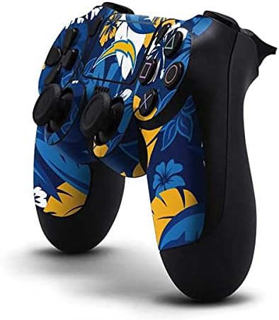 Vista 6 de Skinit - Skin para juegos para PS4 Pro/Slim Controller – licencia oficial NFL Los Angeles Chargers Retro Logo