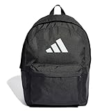 adidas Unisex - Adulto Classic 3Bars Backpack, Black / White, One Size