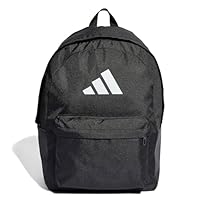 adidas Performance Classic 3 Bar Logo Backpack, Black/White, One Size