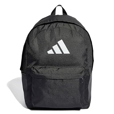 adidas Unisex - Adulto Classic 3Bars Backpack, Black / White, One Size