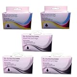 BURO-FR lot de 5 cartouches generique Premiuns dell serie 21-22 - 23-24  3 noir + 2 couleur pour DELL P513W