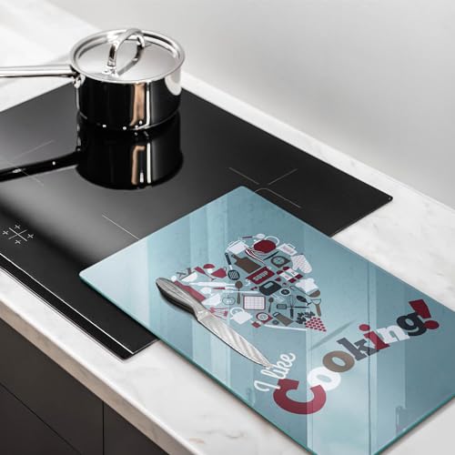 Plaque de protection induction 30x52cm accessoire de cuisine résistant multifonctionnel