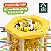 Nene Toys BeeFall Jumbo, 4-in-1 Wooden Honey Bee Toy for Kids Ages 3-9 - Educational Game with Wooden Honeybee Hive, 12 Bees, Colorful Sticks, Dice & Cards - Fun Family Game for Cognitive Development