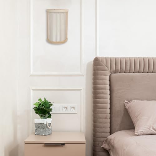 Lámpara de pared trenzada con luz ambiental cálida para interiores 6