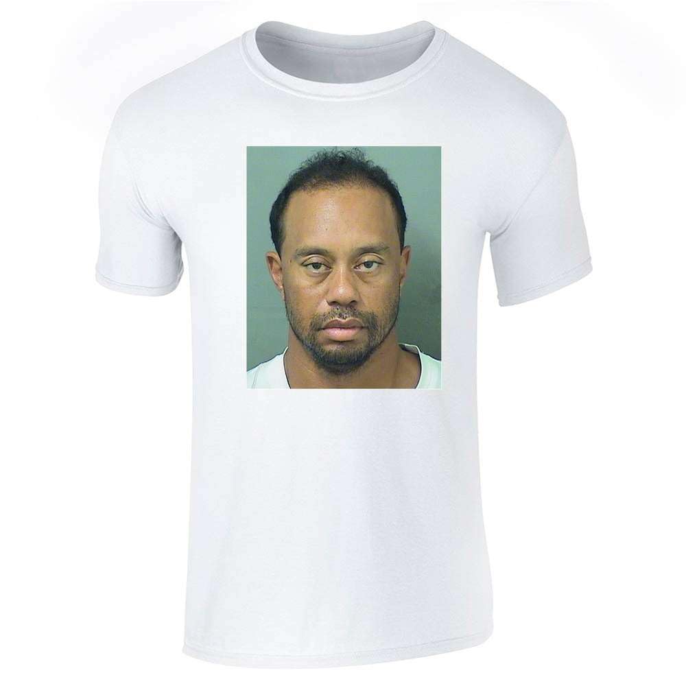 Pop ThreadsGolf Goat Celebrity Mugshot Sports Funny Graphic Tee T-Shirt for Men