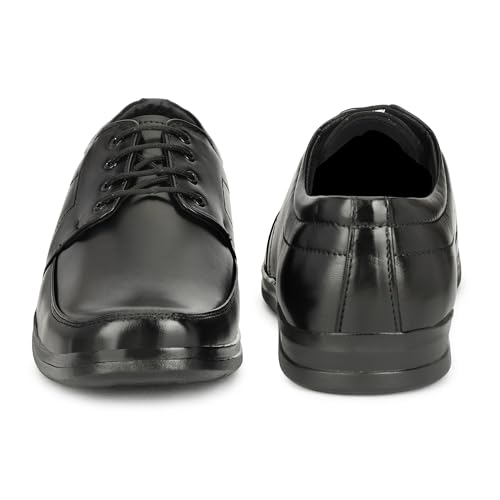 Image of Leatherful Formal Lace-up Derby Shoes for Men | Full Grain Genuine Leather | PU Sole & Nappa Lining | Office | Party | Smart Casual