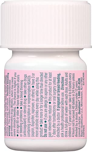 Msnor Bayer Chewable Low Dose Baby Aspirin Cherry Flavor 36 Tablets - 2 Pack #TOP6