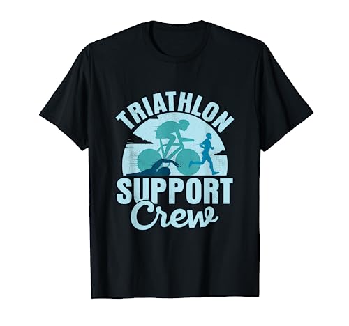 Triatlón Support Crew Swim Cycle Run Triatleta Camiseta