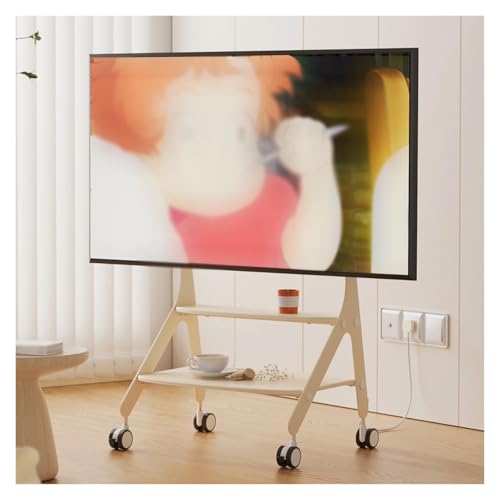 Soporte móvil para TV 50-75 pulgadas con ruedas y estantes miniatura 1