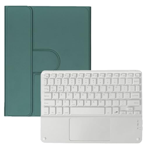 �yPCATEC�zFor iPad 11���� (A16) / ��10���� 2022 10.9 �C���` �Ƃ̌݊������� �^�b�`�p�b�g 360�x��] Bluetooth �L�[�{�[�h �X�^���h �J�o�[ �y���z���_�[�t�� US�z�� (�O���[��, ���[�}�����͑Ή��^�b