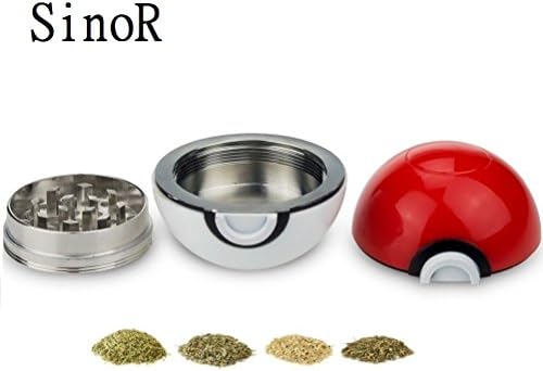SinoR Premium RedBall Spice & Herb Grinder w/ Gift Box