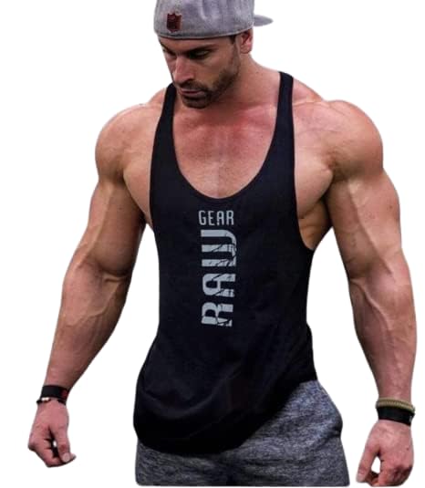 MASCARI Men's Regular Sleeveless Polyester Vest | Anti-Microbial | Anti Odor, Breath tech Super Soft & Comfort Fit Gym Vest for WorkoutT-picture-36