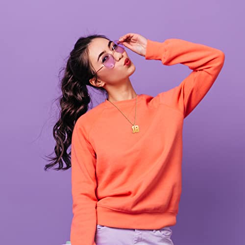 Q&Locket Number Necklace For Athletes Personalized With Name Sports Custom Number Chain Name Necklace For Boys Mens Womens Girls 0.7, 0.9 And 1.2 Inch #TOP6