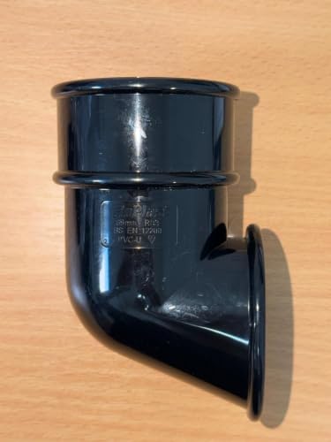 Image of Black Gutter 68mm Round Downpipe Shoe