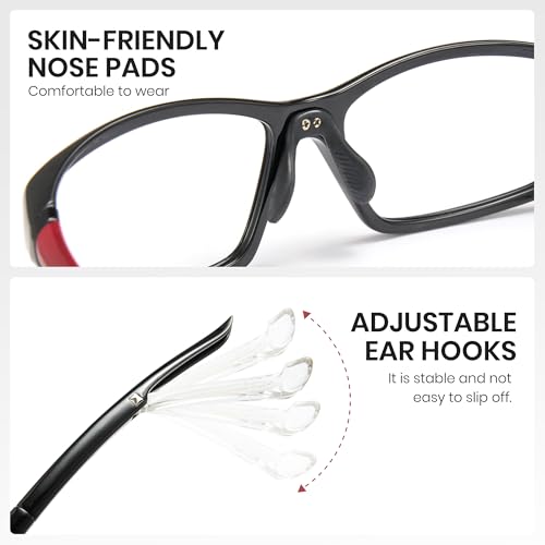 Image of Cyxus Y2K Blue Light Glasses for Women Men TR Frame UV Blocking Computer Glasses Clear PC Lens Eyewear